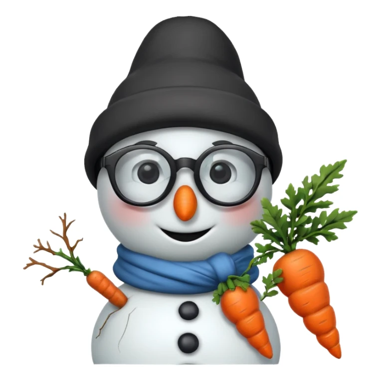 snowman wearing cool glasses sticker