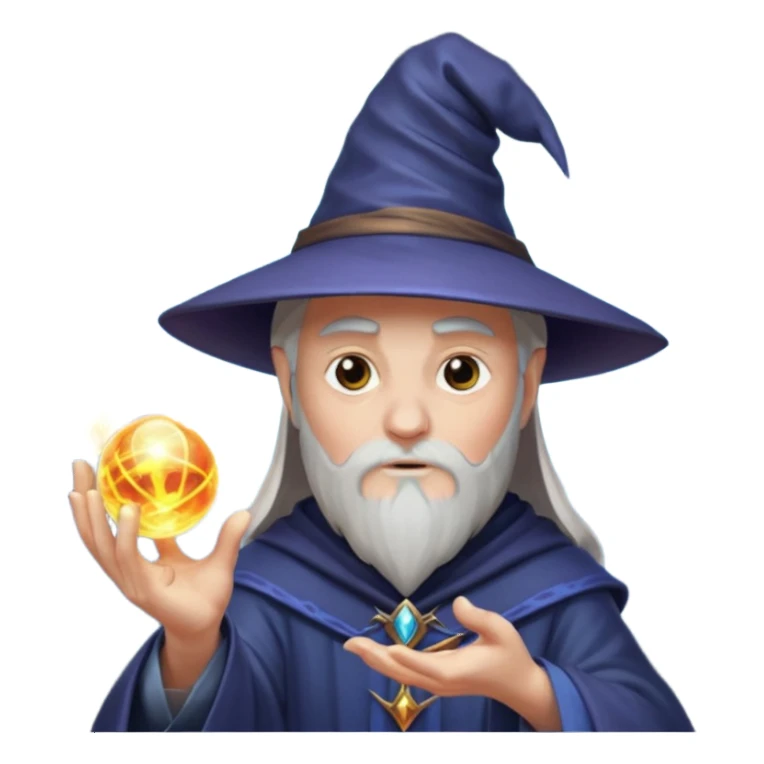 a wizard working hard sticker