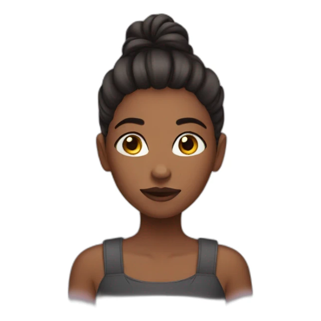 Girl with nails sticker