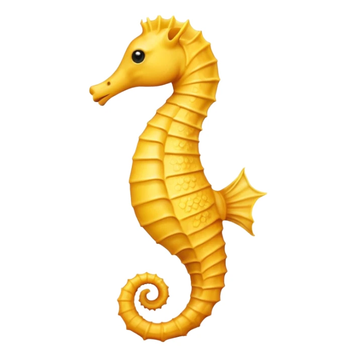  Yellow Sea horse sticker