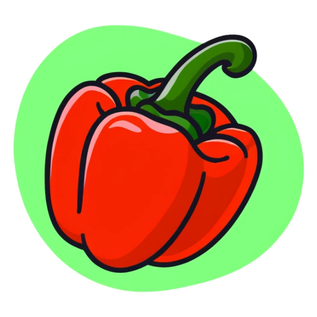 red pepper sticker