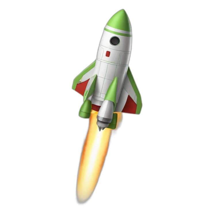 rocket with front replaced with yoda head sticker