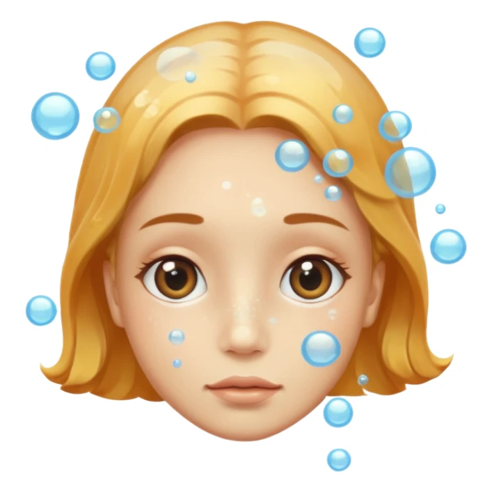 Underwater face sticker