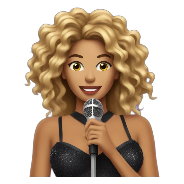 Concert beyoncé singing in mic sticker