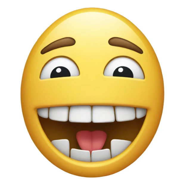 emoji with teeth sticker