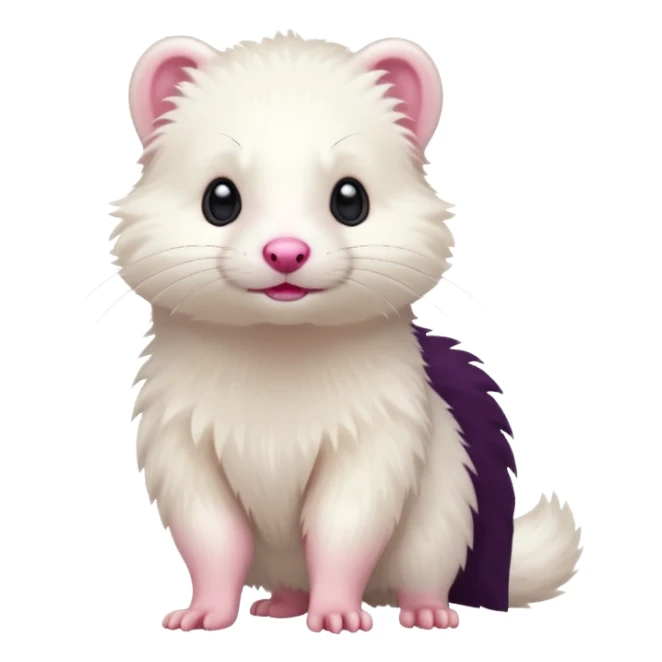 Furet blanc sticker