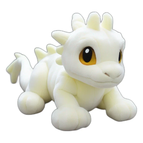 dumbwhite peluche dragon jellycat sticker