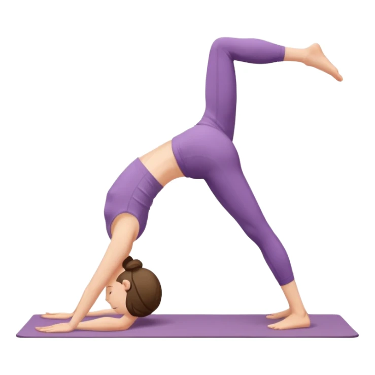 yoga bridge pose sticker