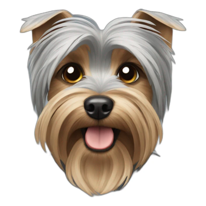 Grey Yorkshire terrier sticker