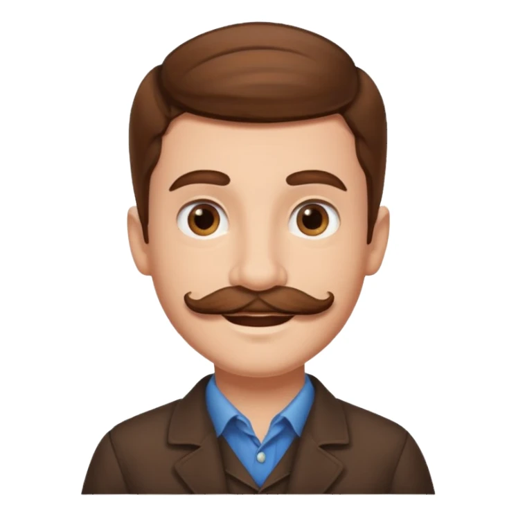 mustache Young boy,Big mustache. sticker