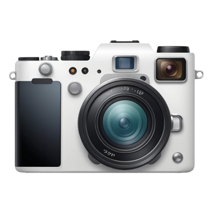 Mirrorless white camera
 sticker
