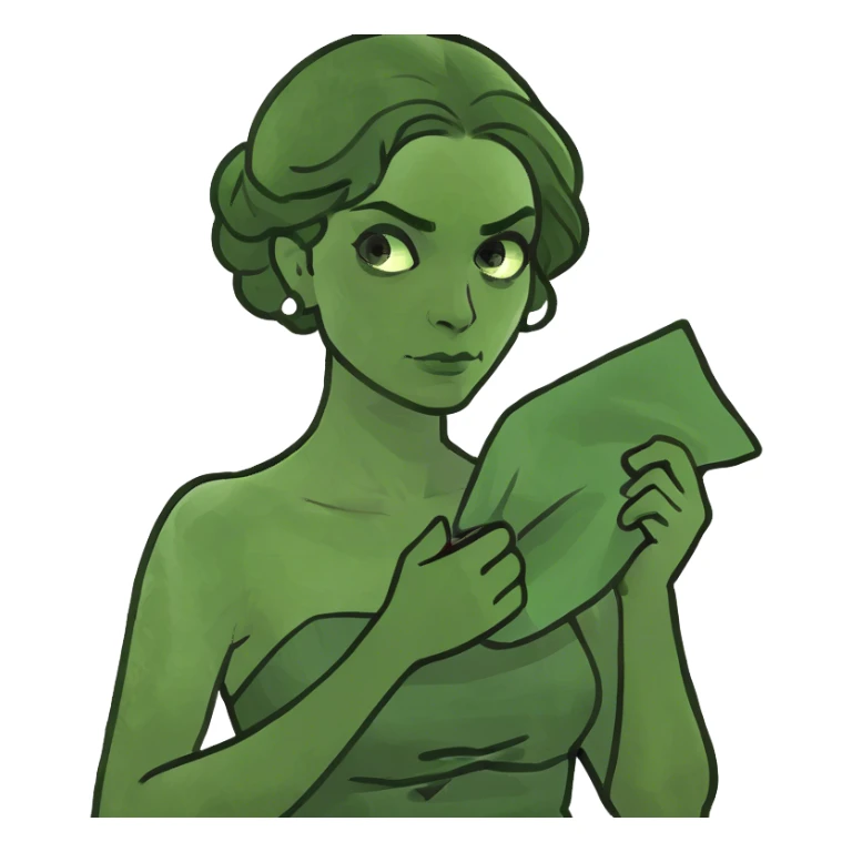 Sad woman sticker