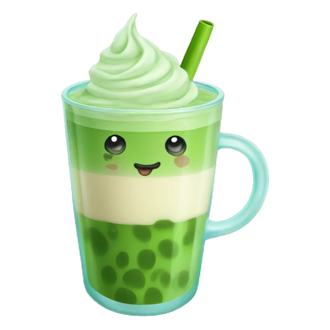 Iced matcha latte  sticker