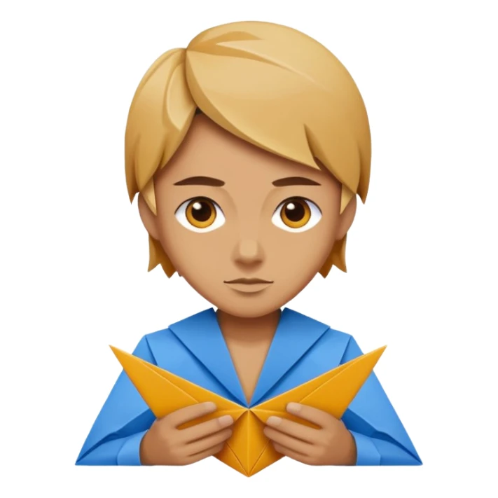 Origami player vidéo sticker