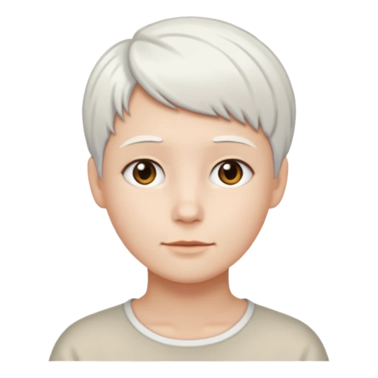 idosa cabelo branco curto sticker