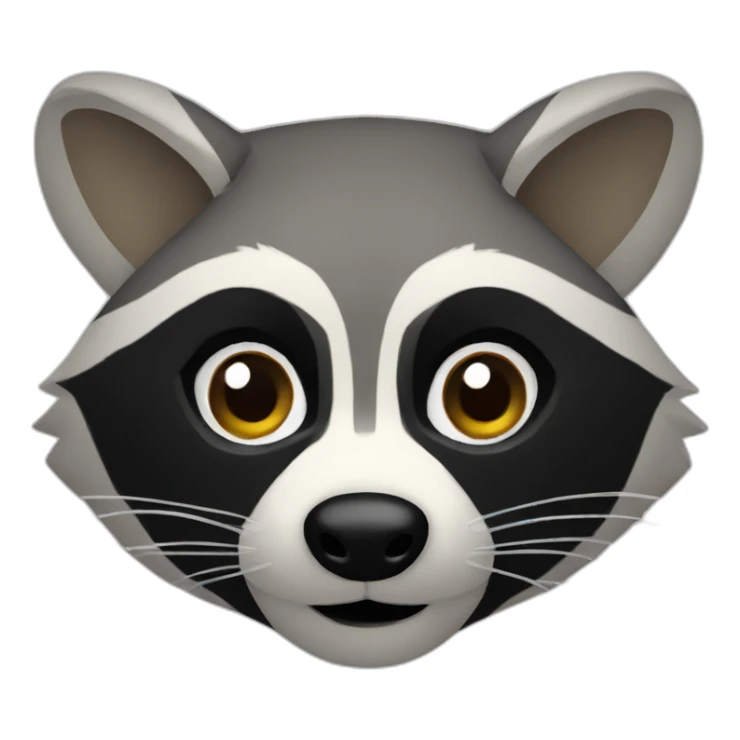 Raccoon head sticker