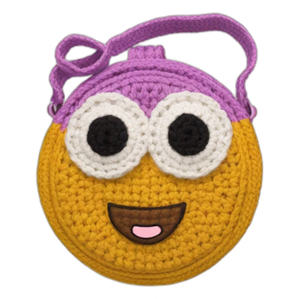 Crochet crossbody bag sticker
