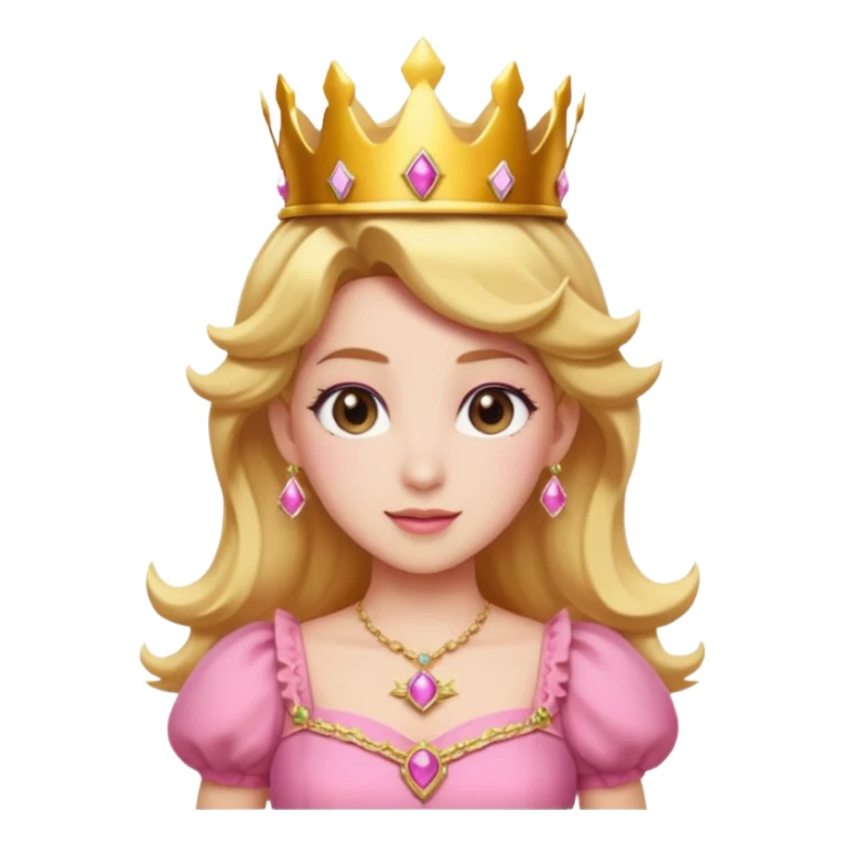 princess peach mixed with a peach sticker