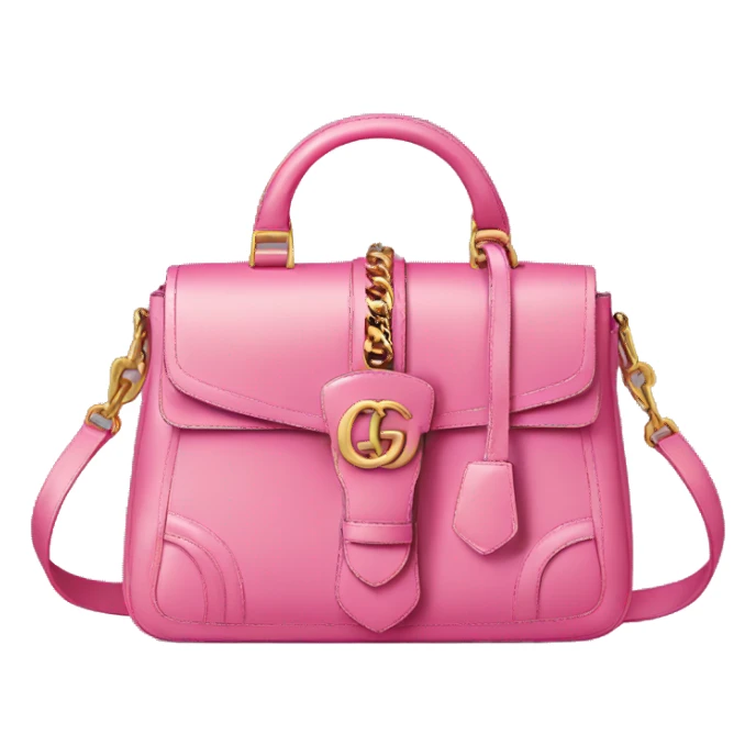 A pink Gucci bag sticker