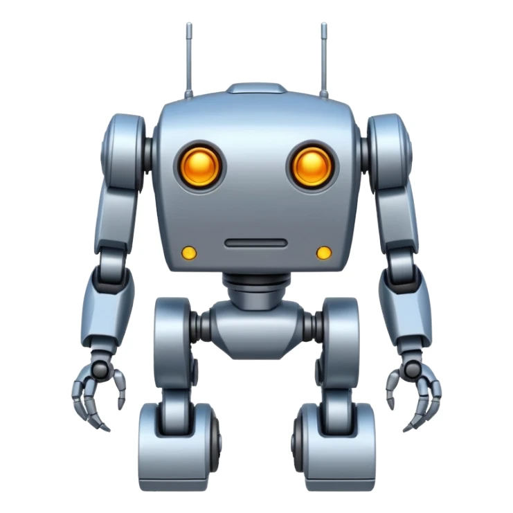 completely symetrical 4 legged robot sticker