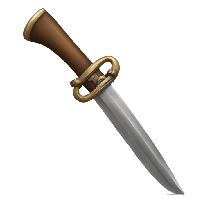 long musket with knife sticker