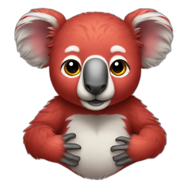 Red koala sticker