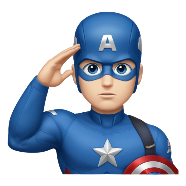Captain America salute sticker