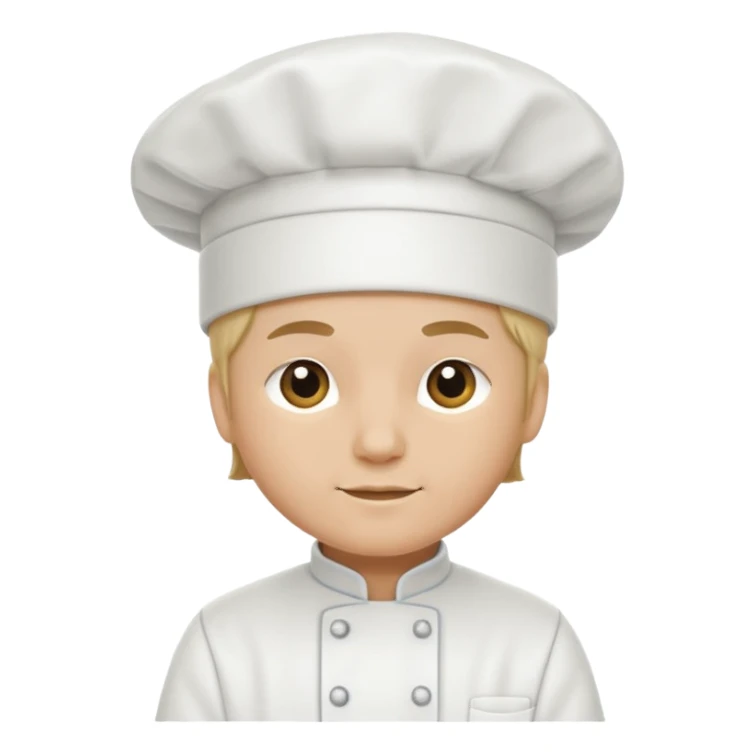 white chefhat sticker