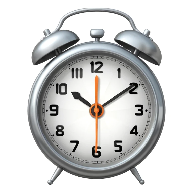 Alarm clock sticker