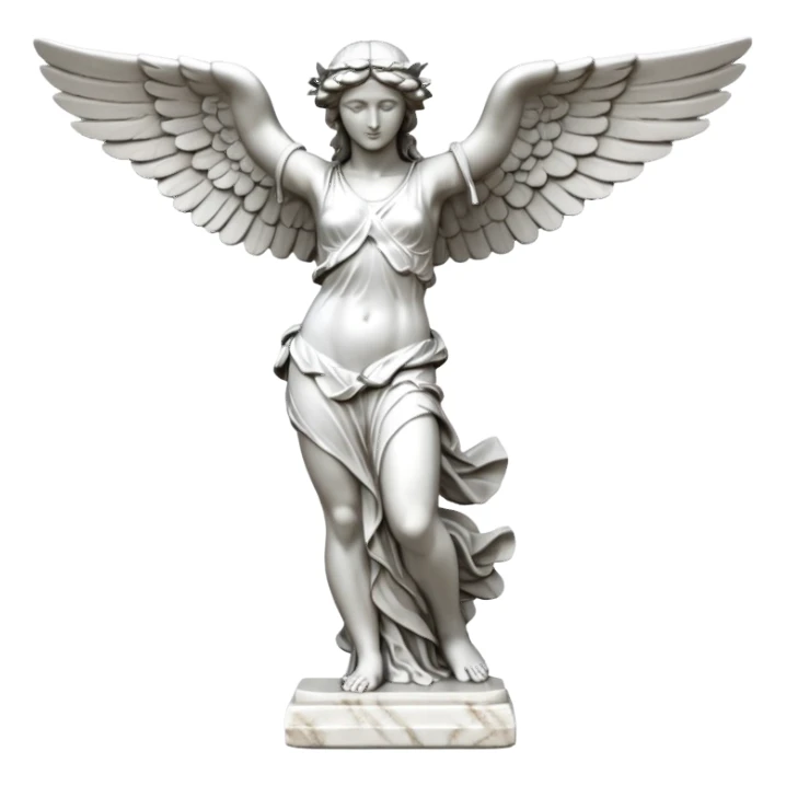 Winged Victory of Samothrace statue sticker