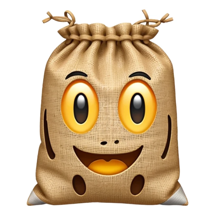 square sack of bag sticker