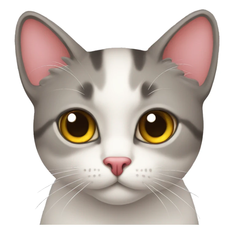 Gato con ojos de corazón  sticker