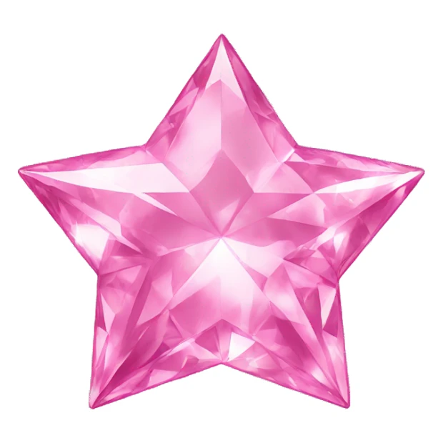 pink diamond star sticker