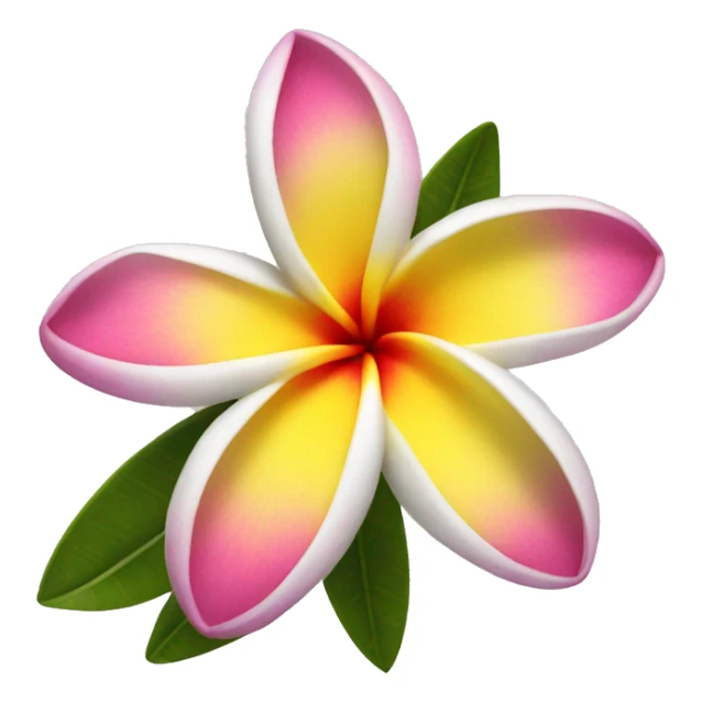 plumeria flower sticker