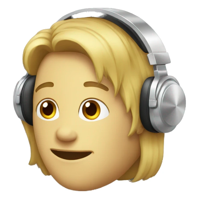 Listening music sticker