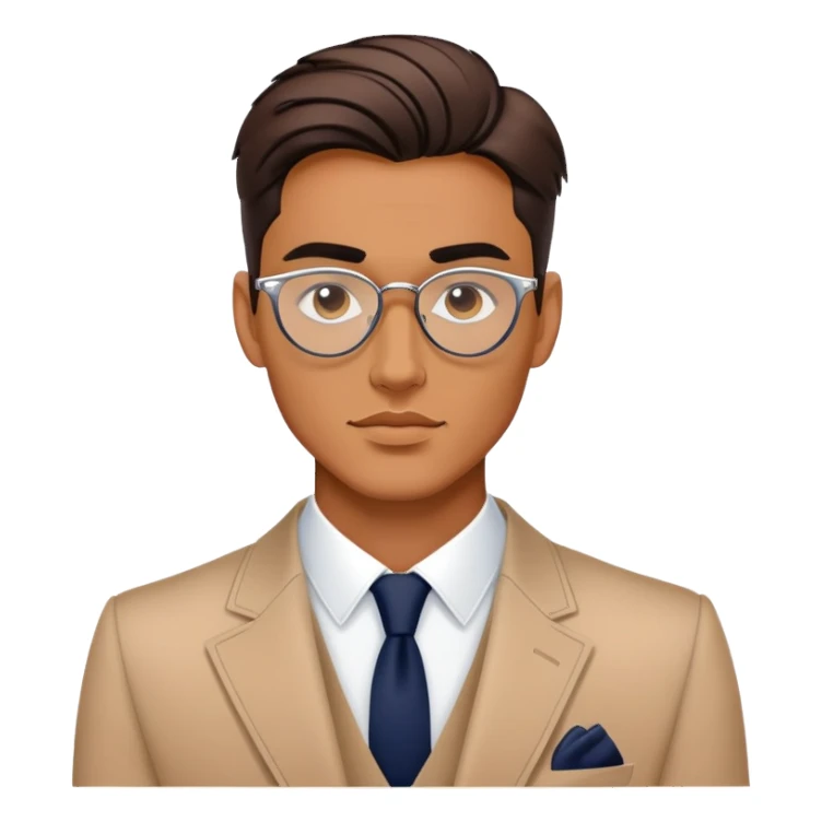 stylish man wearing dior sticker