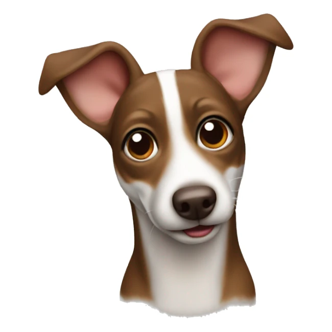 Brown rat terrier dog sticker