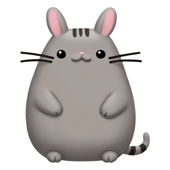Pusheen big chungus sticker