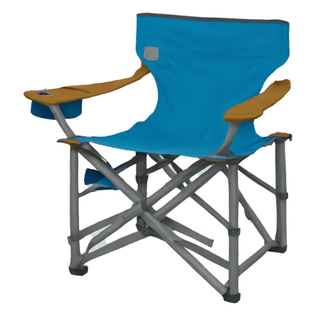 Blue camping chair sticker