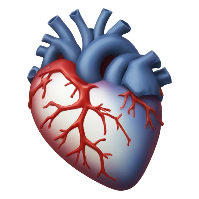 Realistic heart sticker
