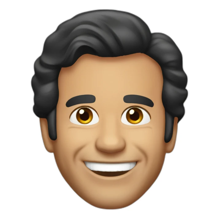 Julio Iglesias smiling sticker