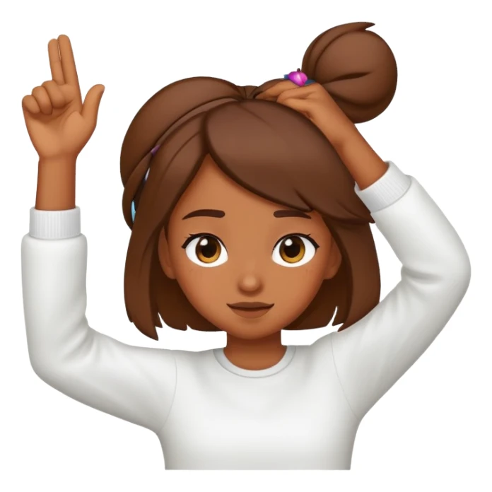 girl dabbing sticker