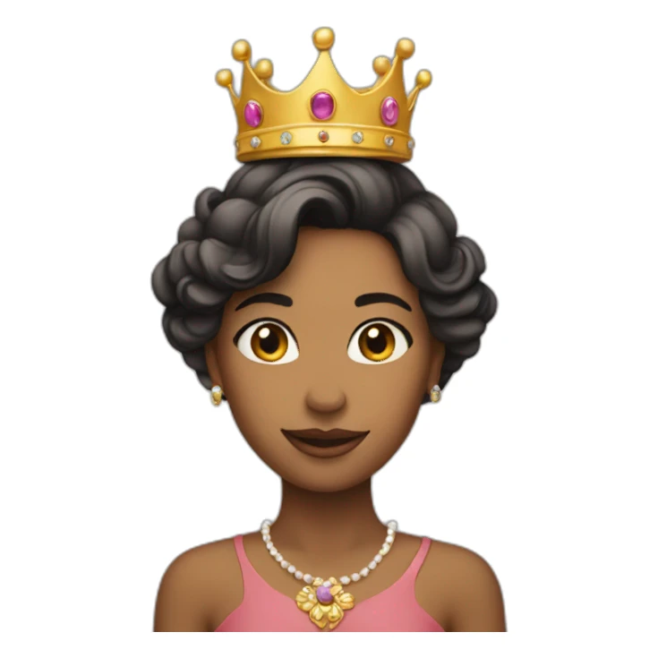 prinss in a small crown sticker