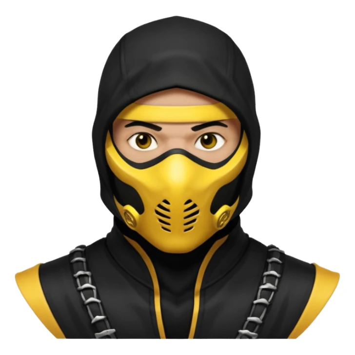 mortal kombat scorpion modern sticker
