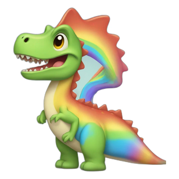 Dinosaurio de arcoiris sticker