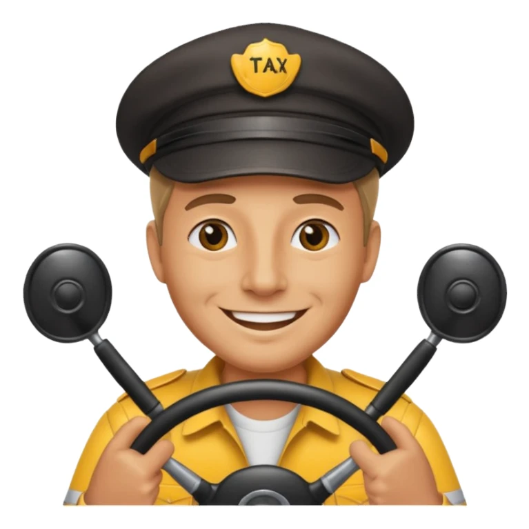 Taxi driver sticker
