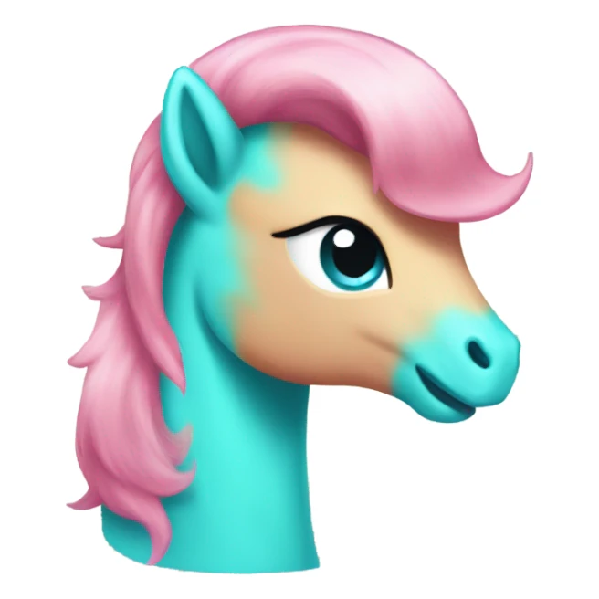 Pink and turquoise Ponyta  sticker