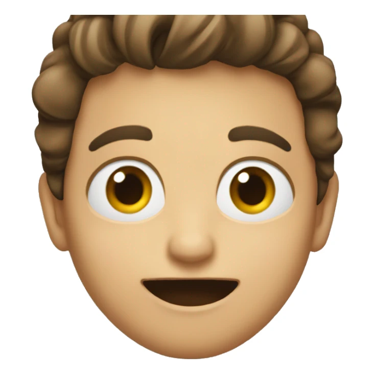 Una cara haciendo mewing  sticker