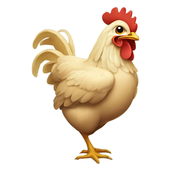 Chicken combined with a snake sticker