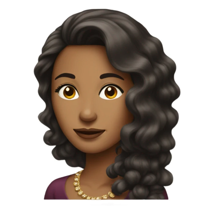 femme brune riche  sticker